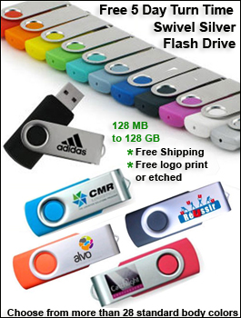 Swivel Flash Drive 128 mb to 128 GB